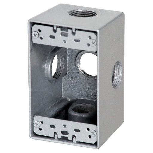 Westgate Manufacturing Electrical Box 1 Inch Trade Size 5 Outlet Holes 23.8 Cubic Inch (W1DB100-5X)