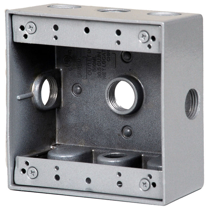 Westgate Manufacturing Electrical Box 1/2 Inch Trade Size 5 Outlet Holes 30.5 Cubic Inch (W2B50-5X)