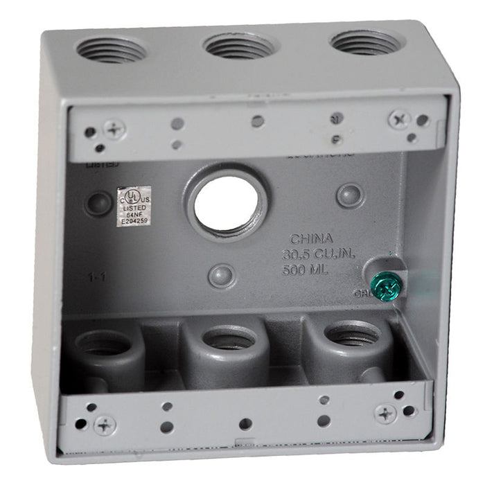 Westgate Manufacturing Electrical Box 1/2 Inch Trade Size 7 Outlet Holes 30.5 Cubic Inch (W2B50-7X)