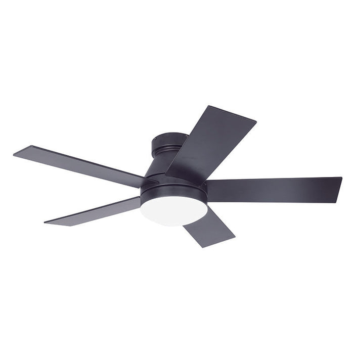 Westgate Manufacturing 42 Inch 5-Blade Ceiling Fan And Light CCT Selectable 3000K/3500K/4000K/5000K/6500K 18W Remote Matte Black Housing/Blades (WFL-DC-120-RC-5B-42-MCT5-BK-BK)