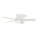 Westgate Manufacturing 42 Inch 5-Blade Ceiling Fan And Light CCT Selectable 3000K/3500K/4000K/5000K/6500K 18W Remote Matte White Housing/Blades (WFL-DC-120-RC-5B-42-MCT5-WH-WH)