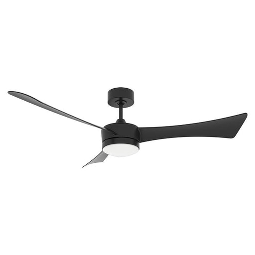 Westgate Manufacturing 52 Inch 3-Blade Ceiling Fan And Light CCT Selectable 3000K/3500K/4000K/5000K/6500K 22W Remote Matte Black Housing/Blades (WFL-DC-124-RC-3B-52-MCT5-BK-BK)