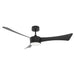 Westgate Manufacturing 52 Inch 3-Blade Ceiling Fan And Light CCT Selectable 3000K/3500K/4000K/5000K/6500K 22W Remote Matte Black Housing/Blades (WFL-DC-124-RC-3B-52-MCT5-BK-BK)