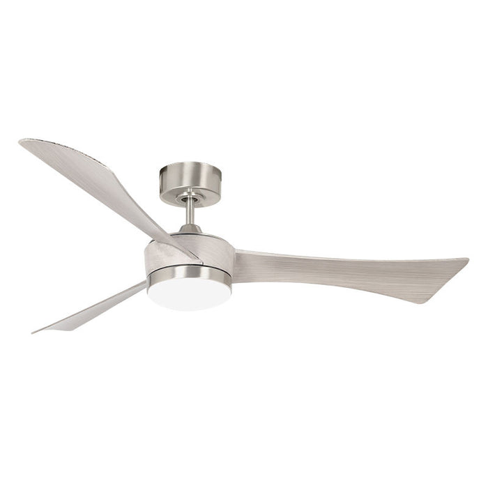 Westgate Manufacturing 52 Inch 3-Blade Ceiling Fan And Light CCT Selectable 3000K/3500K/4000K/5000K/6500K 22W Remote Brushed Nickel Housing/Natural Wood Blades (WFL-DC-124-RC-3B-52-MCT5-BN-NW)