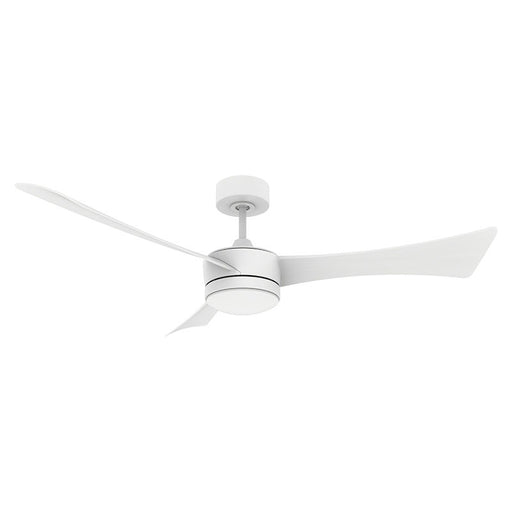Westgate Manufacturing 52 Inch 3-Blade Ceiling Fan And Light CCT Selectable 3000K/3500K/4000K/5000K/6500K 22W Remote Matte White Housing/Blades (WFL-DC-124-RC-3B-52-MCT5-WH-WH)