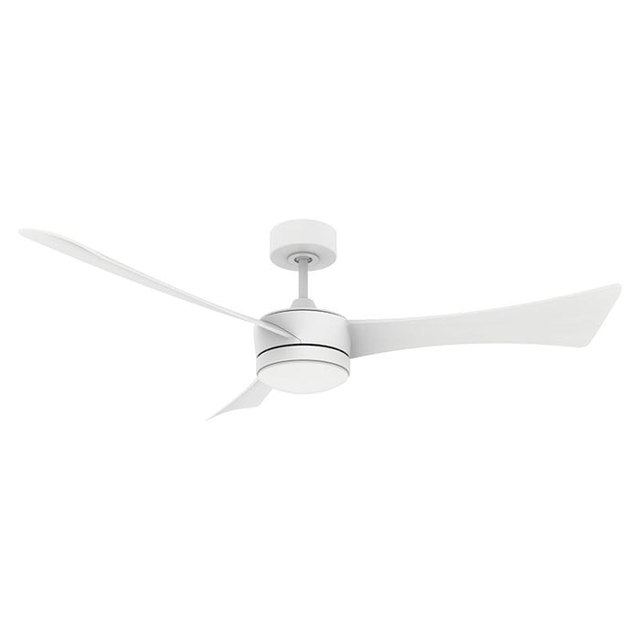 Westgate Manufacturing 52 Inch 3-Blade Ceiling Fan And Light CCT Selectable 3000K/3500K/4000K/5000K/6500K 22W Remote Matte White Housing/Blades (WFL-DC-124-RC-3B-52-MCT5-WH-WH)