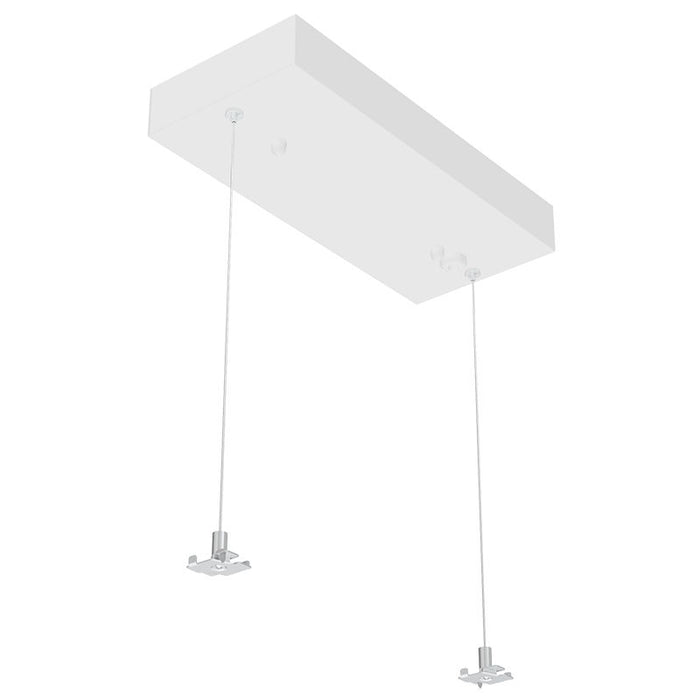 Westgate Manufacturing Adjustable 12 Foot Rectangular Canopy With Two Aircraft Cables For Linear Fixtures Up To 6 Foot Long (SCL-CSR-12FT)