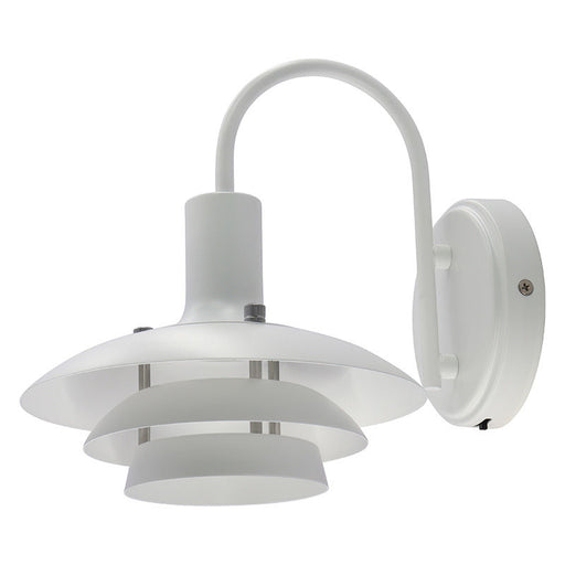 Westgate Manufacturing LCFL Wall Sconce 10W CCT Selectable 2700K/3000K/3500K/4000K/5000K Triac Dimming White (LCFL-WS-WH)