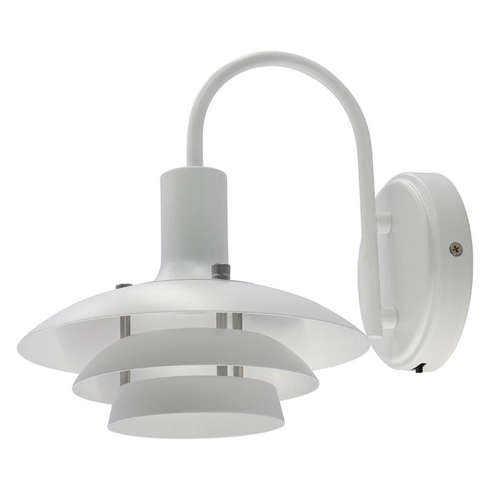 Westgate Manufacturing LCFL Wall Sconce 10W CCT Selectable 2700K/3000K/3500K/4000K/5000K Triac Dimming White (LCFL-WS-WH)