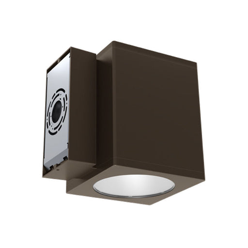 Westgate Manufacturing 8 Inch Square Outdoor Wall Cylinder Select Up And Down CCT Selectable 3000K/4000K/5000K 40W Bronze (WMCS8-UDL-MCTD-BR-D)