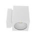 Westgate Manufacturing 8 Inch Square Outdoor Wall Cylinder Select Up And Down CCT Selectable 3000K/4000K/5000K 40W White (WMCS8-UDL-MCTD-WH-D)