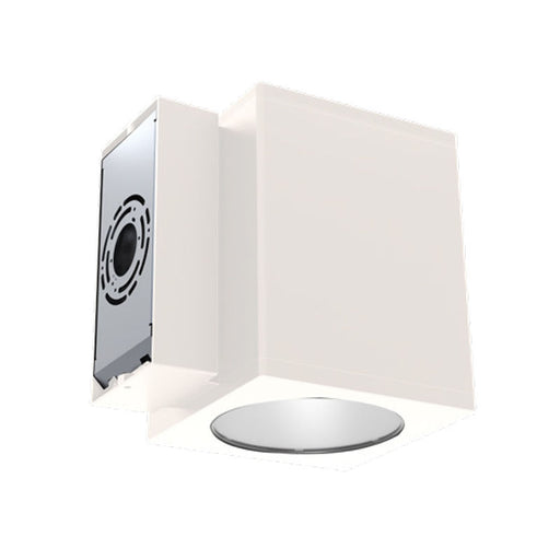 Westgate Manufacturing 8 Inch Square Outdoor Wall Cylinder Select Up And Down CCT Selectable 3000K/4000K/5000K 40W White (WMCS8-UDL-MCTD-WH-D)