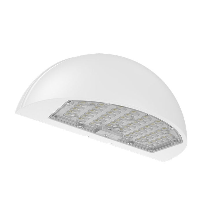 Westgate Manufacturing Half-Moon Wall Pack Wattage/CCT Selectable 48W/64W/80W 3000K/4000K/5000K Type3 With Photocell White (WPMX-48-80W-MCTP-WH)