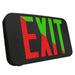 Westgate Manufacturing Compact Modern Universal Exit Sign Bi-Color Red/Green Default To Red Two Circuits 120V Black Housing (XTU-RG-BK-2C-120V)