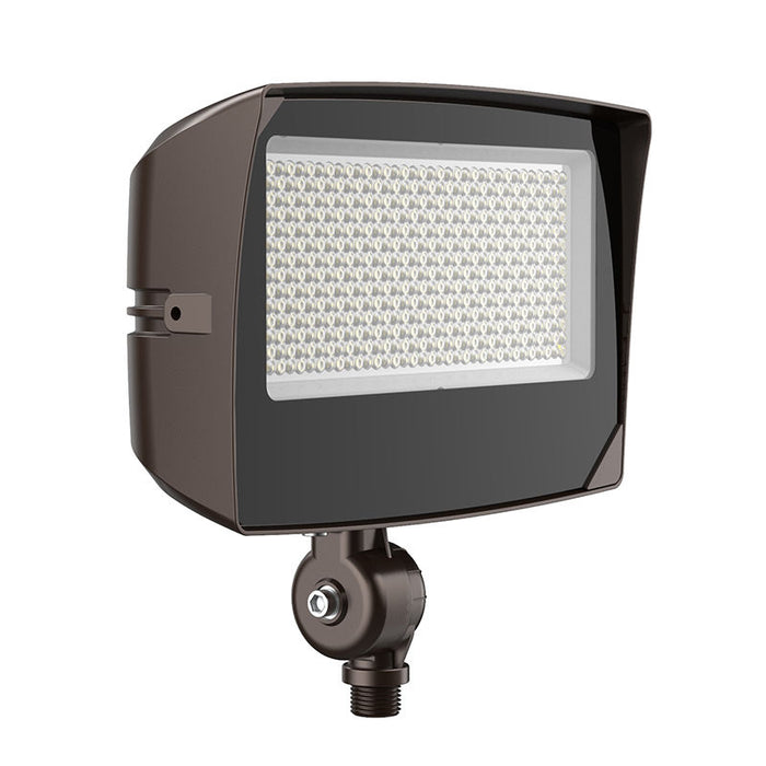 Westgate Manufacturing Max Flood Wattage/CCT Selectable 45/60/80W 3000K/4000K/5000K 120-277V 0-10V Dimming Digital Beam Angel Knuckle Mount Photocell Bronze (LF4MAX-MD-45-80W-MCTPB-KN-P)