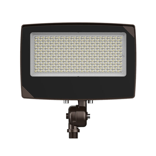 Westgate Manufacturing Max Flood Wattage/CCT Selectable 45/60/80W 3000K/4000K/5000K 120-277V 0-10V Dimming Digital Beam Angel Knuckle Mount Photocell Bronze (LF4MAX-MD-45-80W-MCTPB-KN-P)