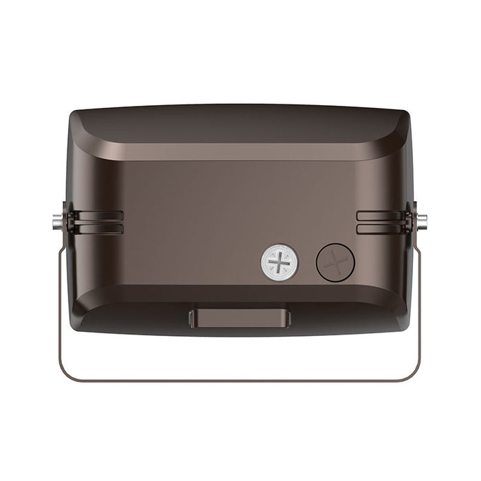 Westgate Manufacturing Round-Back Flood Wattage/CCT Selectable 75W/100W/150W 3000K/4000K/5000K Adjustable Beam Angle U Bracket Photocell Bronze (LF4MAX-LG-75-150W-MCTPB-TR-P)