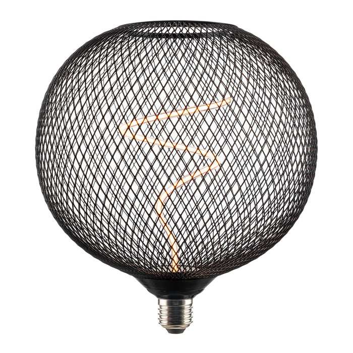 Westgate Manufacturing Decorative Pendant Lamp Round Metal Mesh 8N Diameter E26 Base 4W 160Lm 1800K Dimmable (DPL-07M-18K)