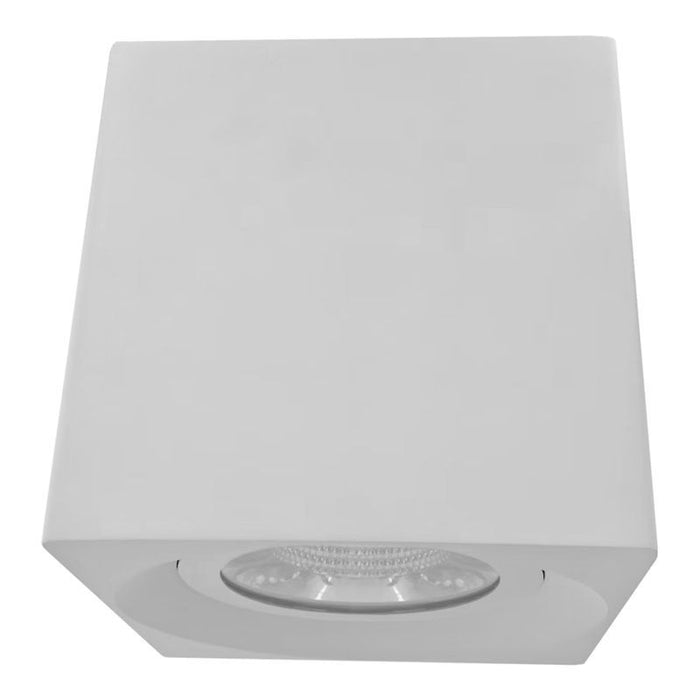 Westgate Manufacturing 9 Inch Short Square Cylinder Rounded Corners Selectable 42W/56W/70W 3000K/4000K/5000K Dual Dimming 120-277V - White (CMCSR9S-MCTP-DD-WH)