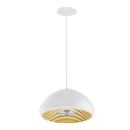 Westgate Manufacturing 12 Inch EU Pendant With 12W Indirect Light Source White With Copper Reflector 3000K Triac Dimming (LCEU-12-30K-WH)