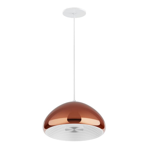 Westgate Manufacturing 12 Inch EU Pendant With 12W Indirect Light Source Copper With White Reflector 3000K Triac Dimming (LCEU-12-30K-CU)