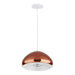 Westgate Manufacturing 12 Inch EU Pendant With 12W Indirect Light Source Copper With White Reflector 3000K Triac Dimming (LCEU-12-30K-CU)