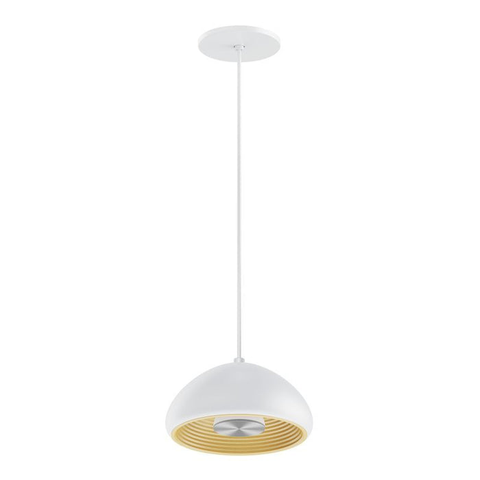 Westgate Manufacturing 8 Inch EU Pendant With 8W Indirect Light Source White With Copper Reflector 3000K Triac Dimming (LCEU-8-30K-WH)