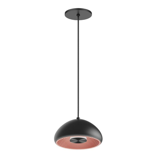 Westgate Manufacturing 8 Inch EU Pendant With 8W Indirect Light Source Black With Copper Reflector 3000K Triac Dimming (LCEU-8-30K-BK)