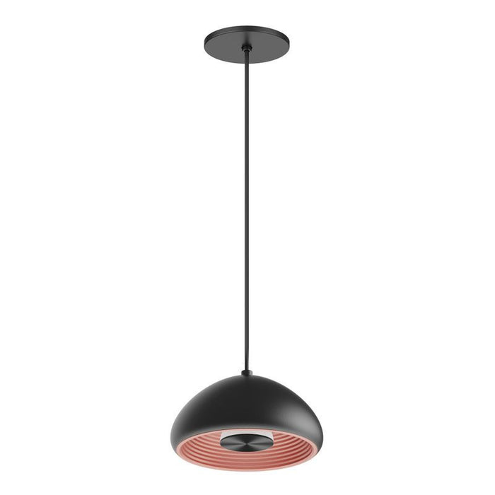Westgate Manufacturing 8 Inch EU Pendant With 8W Indirect Light Source Black With Copper Reflector 3000K Triac Dimming (LCEU-8-30K-BK)