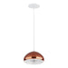 Westgate Manufacturing 8 Inch EU Pendant With 8W Indirect Light Source Copper With White Reflector 3000K Triac Dimming (LCEU-8-30K-CU)