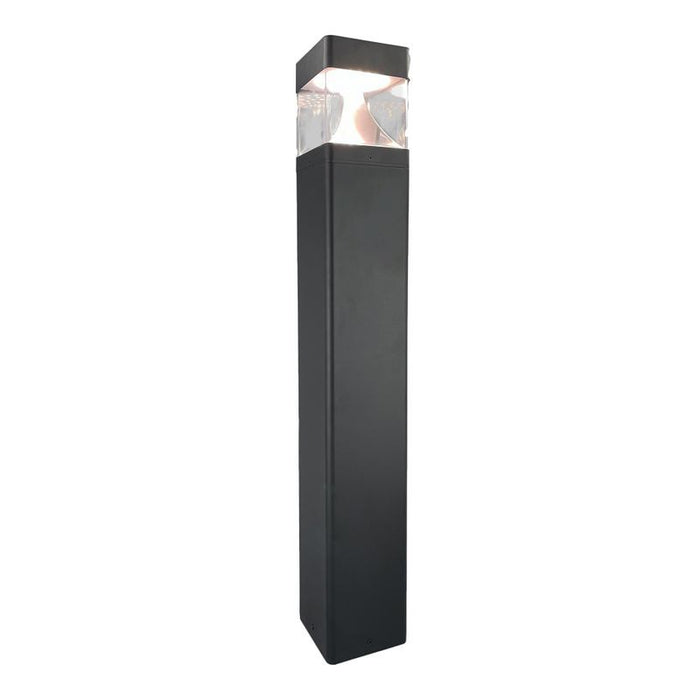 Westgate Manufacturing G8 Bollard Head Square White Reflector Wattage/CCT Selectable 10W/18W/25W 3000K/4000K/5000K Black (BOL-G8-200-MCTP-BK-WH)