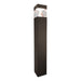 Westgate Manufacturing G8 Bollard Head Square White Reflector Wattage/CCT Selectable 10W/18W/25W 3000K/4000K/5000K Bronze (BOL-G8-200-MCTP-BR-WH)