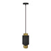 Westgate Manufacturing Milan Series Cylinder Selectable 12W/16W/20W 3000K/4000K/5000K Dual Dimming 120-277V Gold/Black (CMC5-MILAN2-MCTP-DD-GD)
