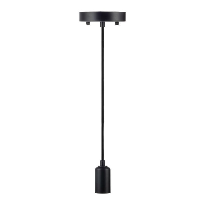 Westgate Manufacturing Decorative Socket Pendant 039 6 Foot Black Cord - Black (DSP-039-6FT-BK)