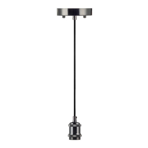 Westgate Manufacturing Decorative Socket Pendant 066 6 Foot Black Cord - Gun Black (DSP-066-6FT-GB)