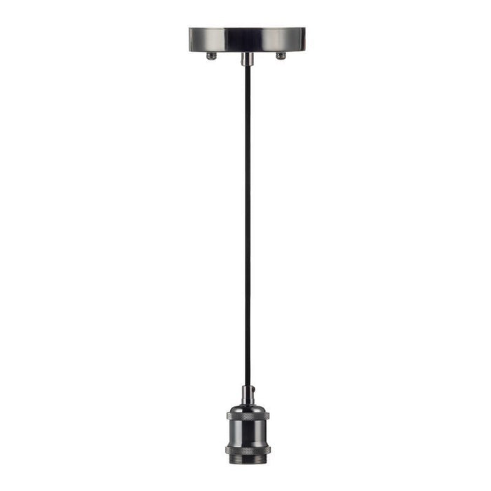 Westgate Manufacturing Decorative Socket Pendant 066 6 Foot Black Cord - Gun Black (DSP-066-6FT-GB)