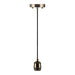 Westgate Manufacturing Decorative Socket Pendant 974 6 Foot Black Cord - Antique Brass (DSP-974-6FT-AB)