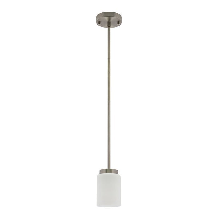 Westgate Manufacturing LCFE Series Lamp-Ready 1-Lamp Pendant 54 Inch Adjustable Downrod Brushed Nickel (LCFE-E26-P1L-BN)