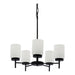 Westgate Manufacturing LCFE Series Lamp-Ready 5-Lamp Chandelier 8 Foot Adjustable Chain/Cord Black (LCFE-E26-P5L-BK)