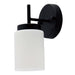 Westgate Manufacturing LCFE Series Lamp-Ready 1-Lamp Vanity Black (LCFE-E26-V1L-BK)