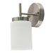 Westgate Manufacturing LCFE Series Lamp-Ready 1-Lamp Vanity Brushed Nickel (LCFE-E26-V1L-BN)
