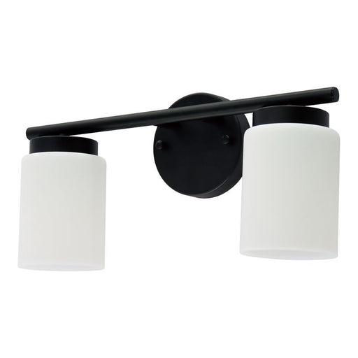 Westgate Manufacturing LCFE Series Lamp-Ready 2-Lamp Vanity Black (LCFE-E26-V2L-BK)