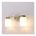 Westgate Manufacturing LCFE Series Lamp-Ready 2-Lamp Vanity Brushed Nickel (LCFE-E26-V2L-BN)