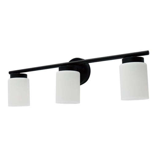 Westgate Manufacturing LCFE Series Lamp-Ready 3-Lamp Vanity Black (LCFE-E26-V3L-BK)