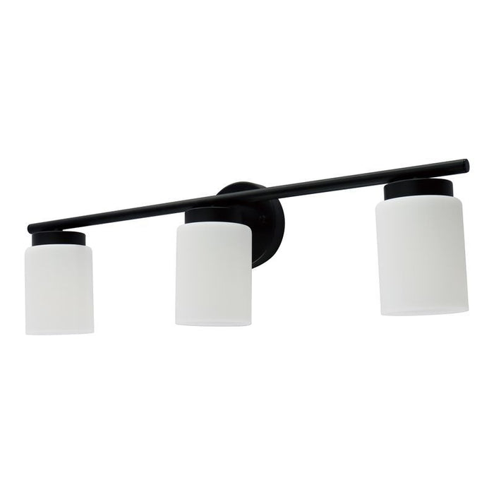 Westgate Manufacturing LCFE Series Lamp-Ready 3-Lamp Vanity Black (LCFE-E26-V3L-BK)