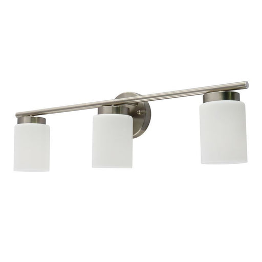 Westgate Manufacturing LCFE Series Lamp-Ready 3-Lamp Vanity Brushed Nickel (LCFE-E26-V3L-BN)