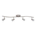 Westgate Manufacturing 4-Light Track Pack 34 Inch 3000K 80 CRI 120-277V Includes [4] 6.5W LED GU10 Brushed Nickel (TRPK-4L-GU10-30K-BN)