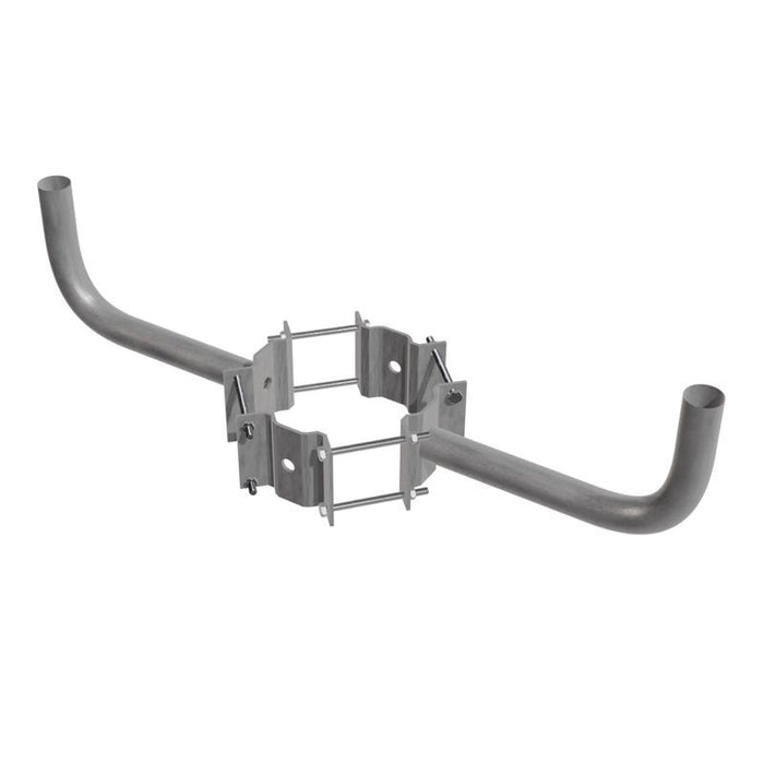 Westgate Manufacturing 10-13 Inch Diameter Wood Pole Wraparound Bracket Double Bullhorn For Use With Slipfitter (WPB-WA-DB-1013)