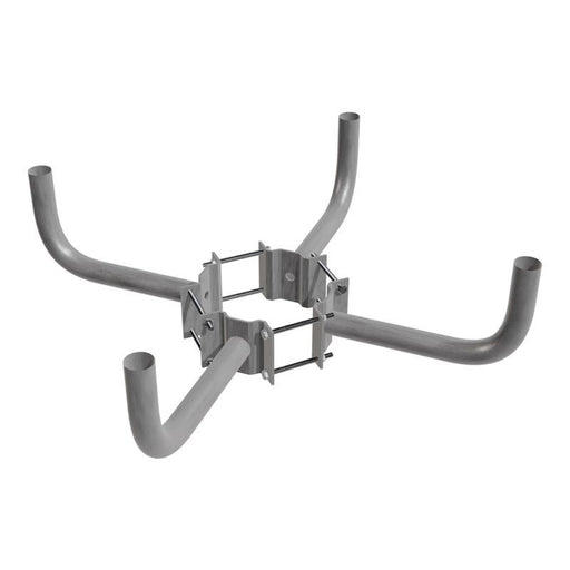 Westgate Manufacturing 10-13 Inch Diameter Wood Pole Wraparound Bracket Quad Bullhorn For Use With Slipfitter (WPB-WA-QB-1013)