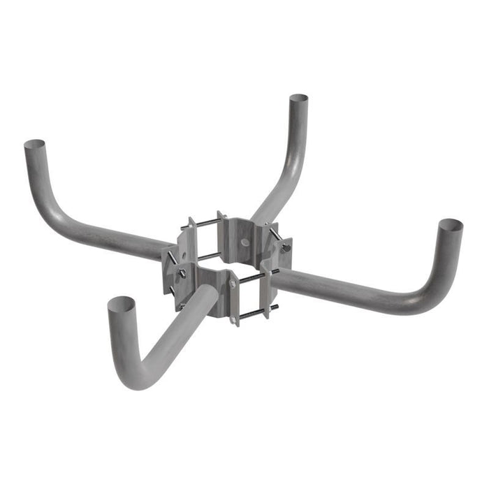Westgate Manufacturing 7-10 Inch Diameter Wood Pole Wraparound Bracket Quad Bullhorn For Use With Slipfitter (WPB-WA-QB-710)
